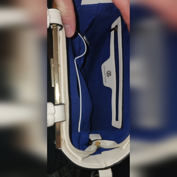 Christian Lacriox White Sachel Handbag EUC - Picture 3 of 3